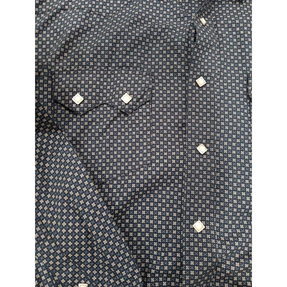 Larry Mahan Cowboy Collection Button Up Sz XL Tooth‎ Pockets Rare 2646